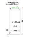 Tanque, Madurador 110l Infinity Rotomolding Con Salida Clamp