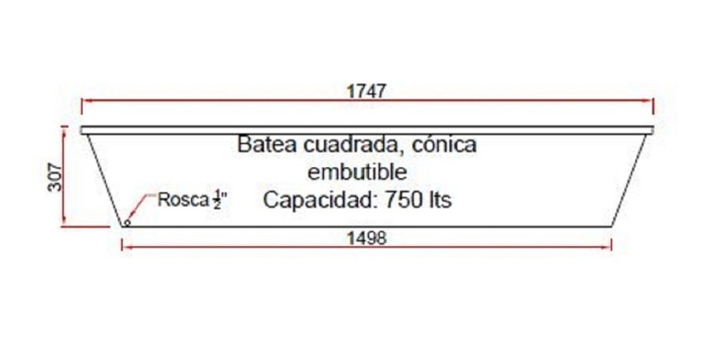 Batea Anti Derrame 750 Litros - Infinity Rotomolding