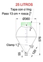 Fermentador Infinity Rotomolding 25l Cerveza